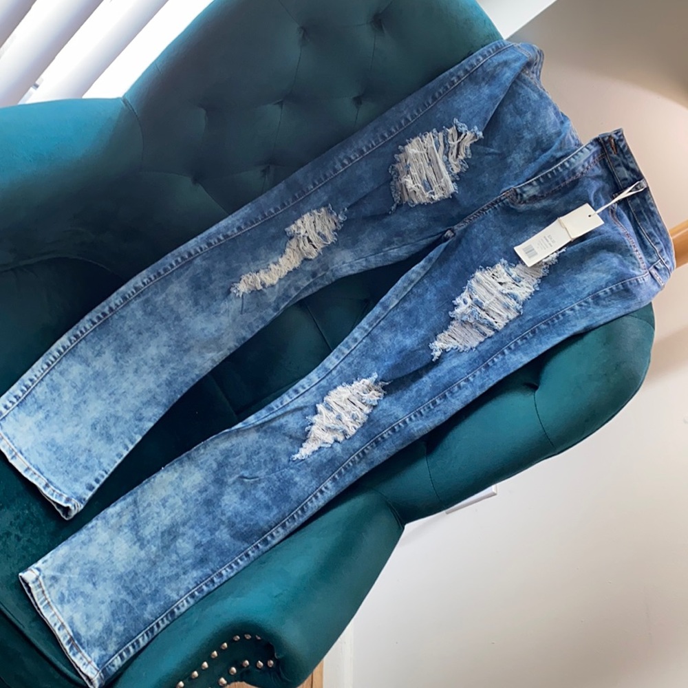 Brand new distressed jeans size 17/18